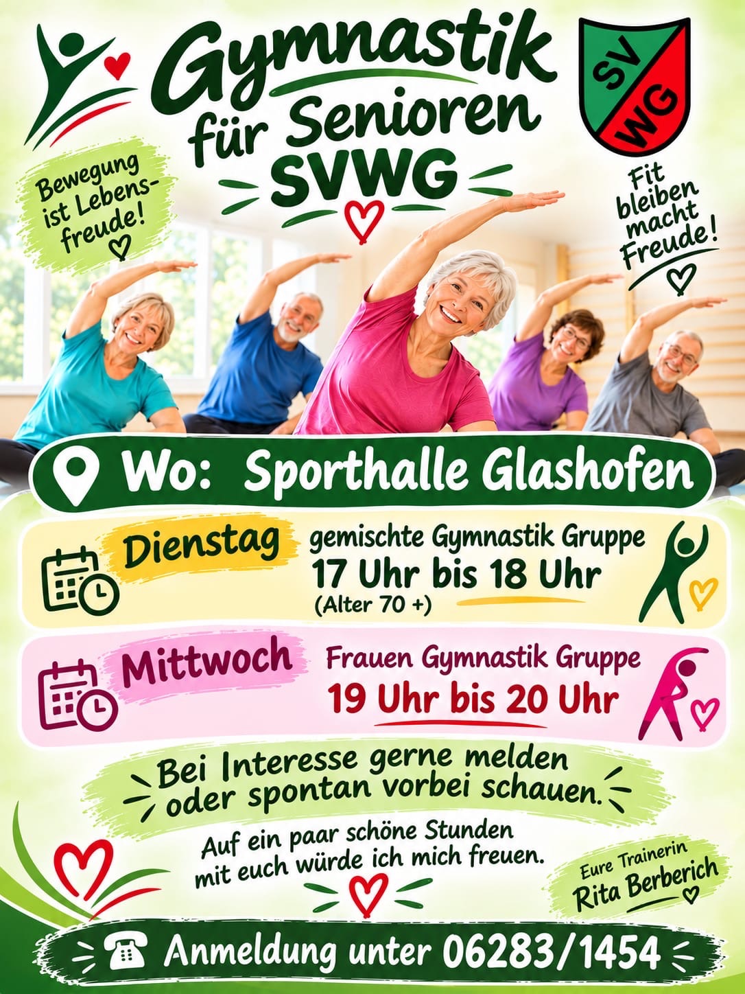 Gymnastik für Senioren beim SVWG